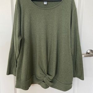 Olive 🫒 Twist Front Sweater - Plus Old Navy